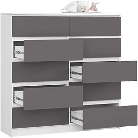 KOMODA K120 10SZ CLP PK BÍLÁ / ŠEDÁ