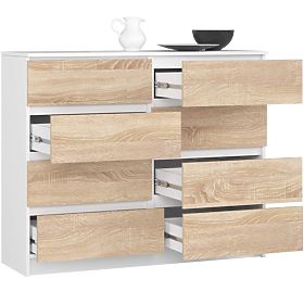 KOMODA K120 8SZ PK BÍLÁ / SONOMA