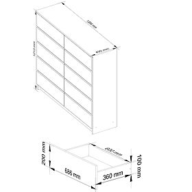KOMODA K140 10SZ CLP PK BÍLÁ