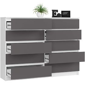 KOMODA K160 10SZ CLP PK BÍLÁ / ŠEDÁ