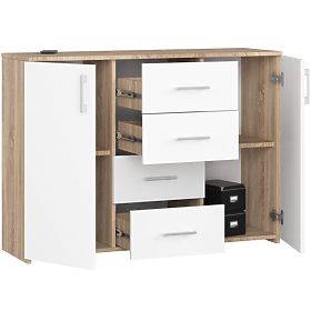 KOMODA K45 PK DUB SONOMA / BÍLÁ