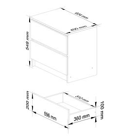KOMODA K60 2SZ CLP PK DUB CRAFT