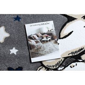 Kulatý koberec PETIT SLONÍK, HVĚZDY, šedý, F.H.Kabis