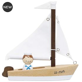 Le Toy Van Dřevěná plachetnice s kapitánem, Le Toy Van