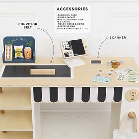 Le Toy Van Prodejní stánek s pokladnou a příslušenstvím, Le Toy Van