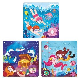 Magnetické puzzle Knížka Podvodní svět, Bino