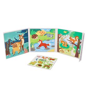 Magnetické puzzle Lesní zvířata, AdamToys