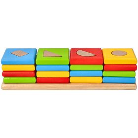 Motorická dřevěná hračka - poznávání tvarů, Goki