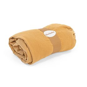 Mušelínové prostěradlo Ourbaby 160x80 cm - hořčicové, Ourbaby®