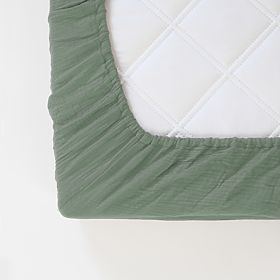 Mušelínové prostěradlo Ourbaby 180x80 cm - zelené