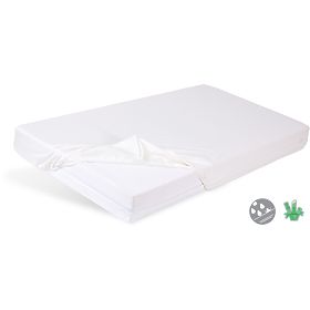 Nepromokavé bambusové prostěradlo 120x60 cm - bílé