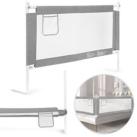 Ochranná zábrana na postel 150 cm ochrana pro děti ECOTOYS, EcoToys