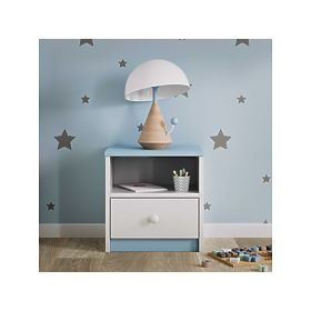 Ourbaby dětský noční stolek - modro-bílý, Kocot Kids