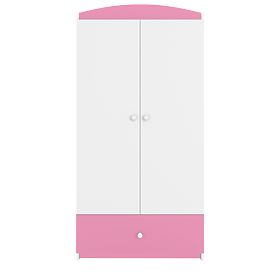 Ourbaby šatní skříň - růžovo-bílá
