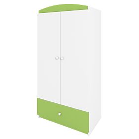 Ourbaby šatní skříň - zeleno-bílá