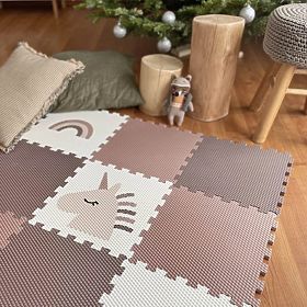 Pěnové puzzle 9 dílů - jednorožec a duha, VYLEN