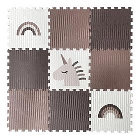 Pěnové puzzle 9 dílů - jednorožec a duha, VYLEN