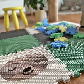 Pěnové puzzle 9 dílů -  lenochod a duha, VYLEN