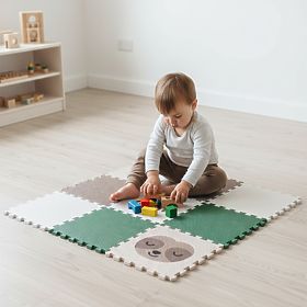 Pěnové puzzle 9 dílů -  lenochod a duha, VYLEN