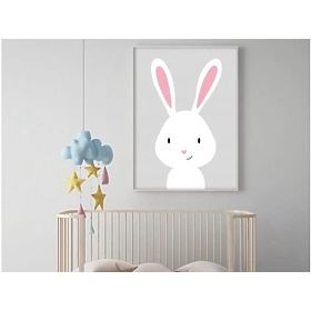 Plakát -  Králíček Boho, PASTELOWE LOVE®