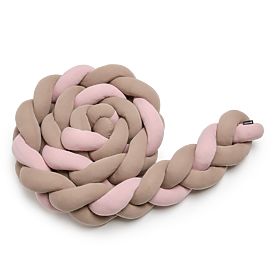Pletený mantinel - růžová a hnědá