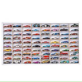 Police na autíčka Hot Wheels - bílá, 80 míst, LilaBaby
