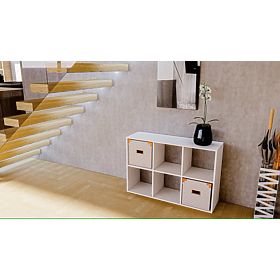Policový regál 2x3 - bílý, Ourbaby®