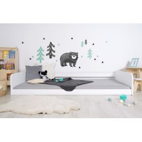 Montessori dřevěná postel Sia - bílá