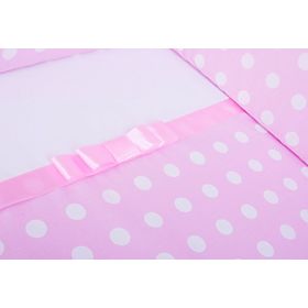 Povlečení Grácie s mašlí 120x90 cm - růžové, Gluck Baby