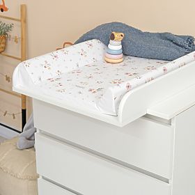 Přebalovací komoda STARDUST s nástavcem - bílá