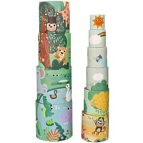 Pyramida z kelímků Safari, AdamToys