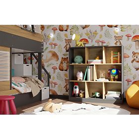 Regál Fiesta 8P ANTRACIT DUB ARTISAN