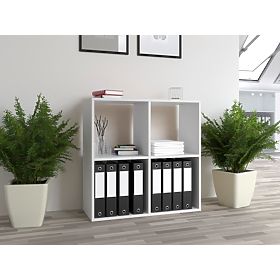 Regál Malax 2x2 BÍLÝ