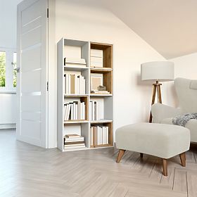 Regál Malax 2X4 BÍLÝ