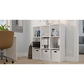 Regál Malax 3X3 H BÍLÝ