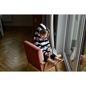 Retro dětské křesílko Velvet - lososová, Modelina Home