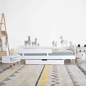 Rostoucí postel Nell  2v1 - bílá