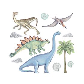 Samolepky na zeď - dinosauři, PASTELOWE LOVE®