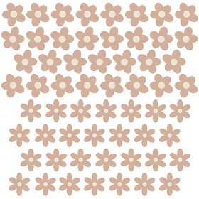Samolepky na zeď - sedmikrásky 59 ks, PASTELOWE LOVE®
