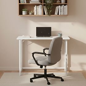 Skládací počítačový stůl 80x45 cm stolek pod notebook bílý ModernHome