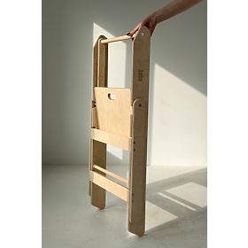 Skládací učící věž - přírodní, baby wood