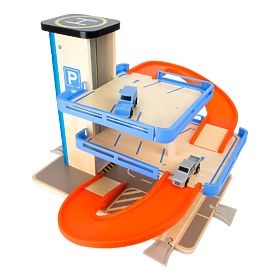 small foot Dřevěná patrová garáž s výtahem, small foot