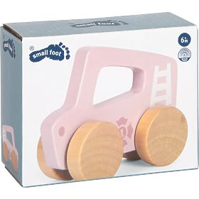 small foot Dřevěné auto na tlačení Růžové