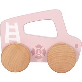 small foot Dřevěné auto na tlačení Růžové