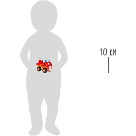 small foot Dřevěné hasičské auto s žebříkem, small foot