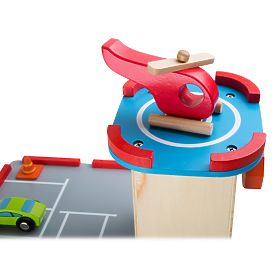 small foot Dřevěné parkoviště rychlý sestup, small foot