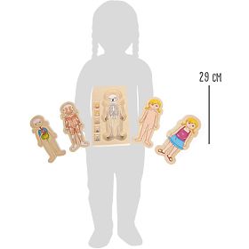 Small Foot Dřevěné puzzle anatomie