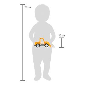 small foot Dřevěný nakladač s lopatou