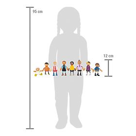 small foot Ohebné panenky rodina s dítětem, small foot