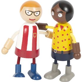 small foot Ohebné panenky rodina s dítětem, small foot